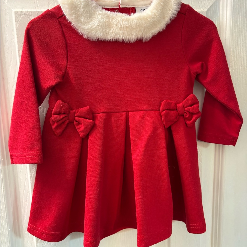Crown & Ivy Red Dress with White Collar